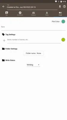 Story Plotter android App screenshot 1