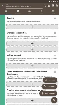 Story Plotter android App screenshot 2