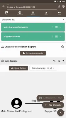 Story Plotter android App screenshot 5